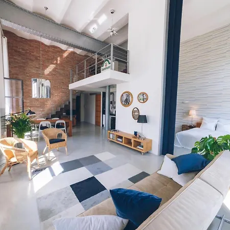Brewery Loft Free Garage Parking Apartman Prága
